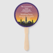 Marokkanisches Programm für arabische Nächte Hand  Fächer (Rückseite)