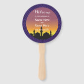 Marokkanisches Programm für arabische Nächte Hand  Fächer (Vorderseite)