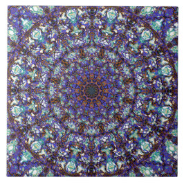 Marokkanisches romantisches farbiges Mandalamuster Fliese