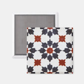 Marokkanisches Sternengestaltermuster Magnet (Vorderseite/Rückseite)