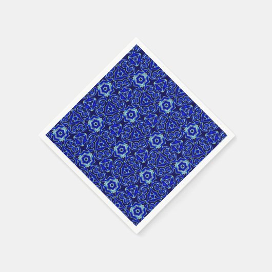 marokkanisches Textilmuster gepolsterte Symmetrie Serviette (Ecke)
