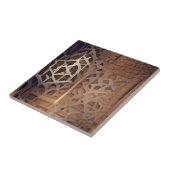 marokkanisches Trellis braunes geometrisches Desig Fliese (Seite)