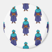 Marokkanisches Tuareg Man Pattern Magnet (Vorne)