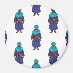 Marokkanisches Tuareg Man Pattern Magnet