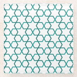 marokkanisches Webmuster Glasuntersetzer