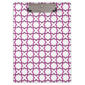 marokkanisches Webmuster Klemmbrett (Vorderseite)