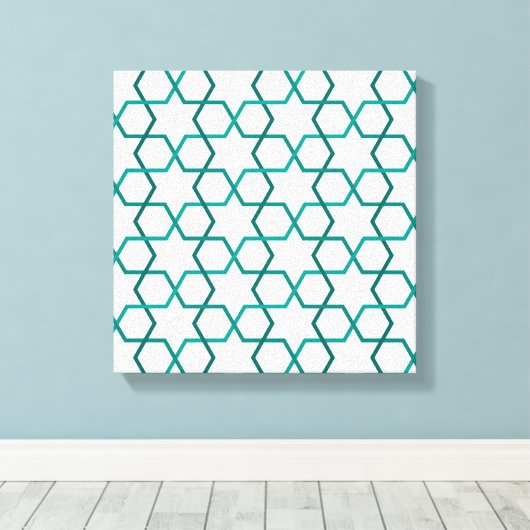 marokkanisches Webmuster Leinwanddruck (Insitu (Holzboden))