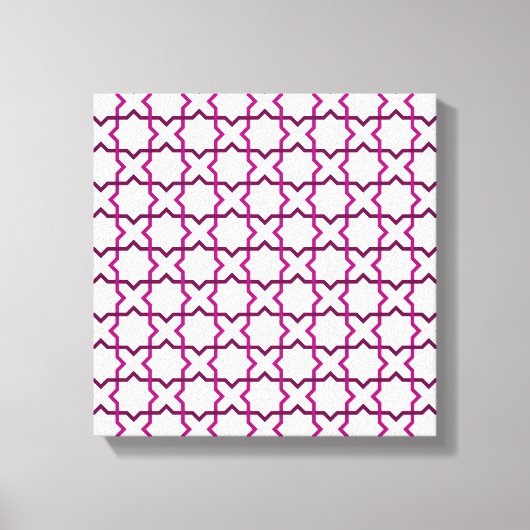 marokkanisches Webmuster Leinwanddruck (Vorderseite)