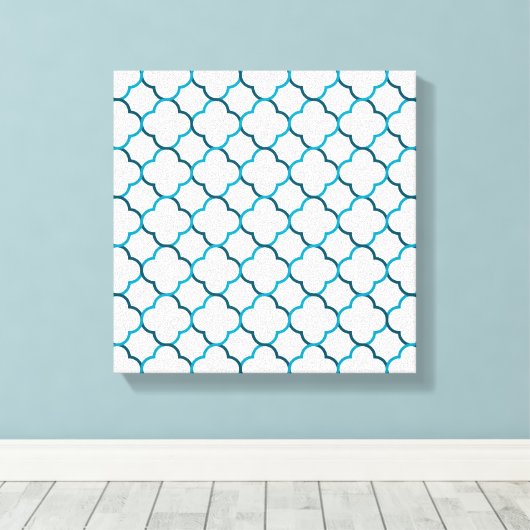 marokkanisches Webmuster Leinwanddruck (Insitu (Holzboden))