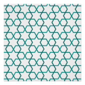 marokkanisches Webmuster Poster (Vorderseite)