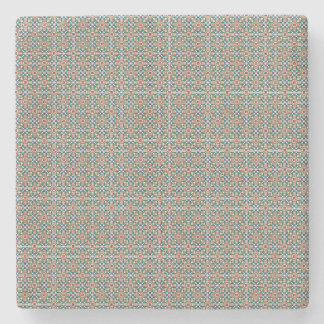 Marokkanisches Zellige-Muster Geometrischer Unters Steinuntersetzer