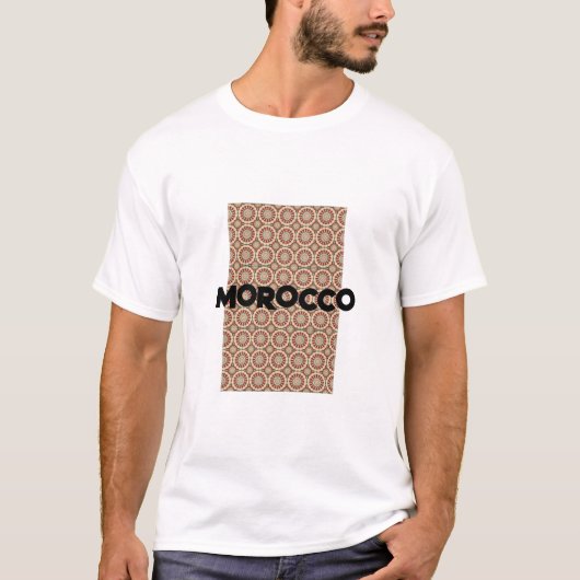 marokkanisches Zellij-Design T-Shirt (Vorderseite)
