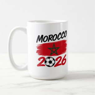 Marokko 2026 Fußball Fan Fußball Anhänger Stolz  Kaffeetasse