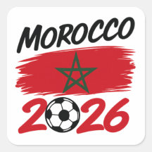 Marokko 2026 Fußball Fan Fußball Anhänger Stolz 