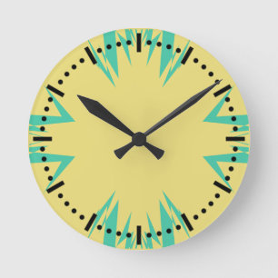 Marokko 2 Farben Runde Wanduhr