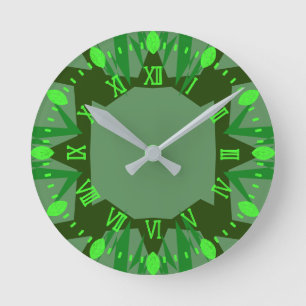 Marokko 3 Farben Runde Wanduhr