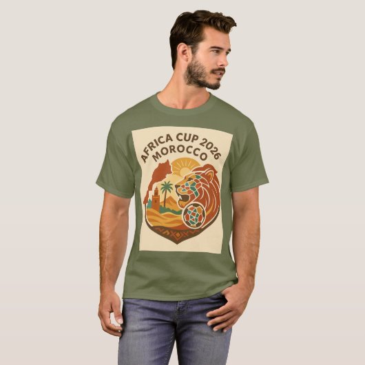 Marokko Afrika Cup 2026 T-Shirt (Vorne ganz)