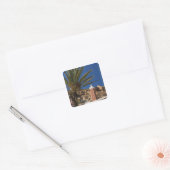 MAROKKO, Antiatlas, TAFRAOUTE-Gebiet: ADAI, Rot Quadratischer Aufkleber (Umschlag)