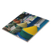 MAROKKO, Atlantikküste, ESSAOUIRA: Gewürzmarkt Fliese (Seite)