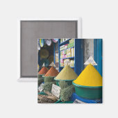 MAROKKO, Atlantikküste, ESSAOUIRA: Gewürzmarkt Magnet (Vorderseite/Rückseite)