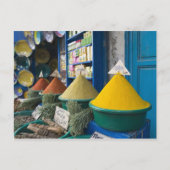 MAROKKO, Atlantikküste, ESSAOUIRA: Gewürzmarkt Postkarte (Vorderseite)