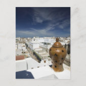 MAROKKO, Atlantikküste, ESSAOUIRA: Hoher Ausblick Postkarte (Vorderseite)