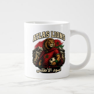 Marokko Atlas Löwen Fan | Vintage Mar Tasse