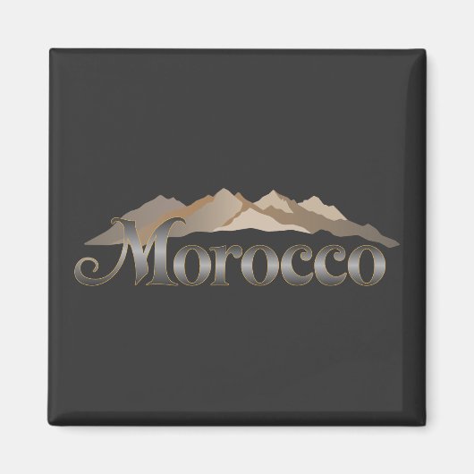 Marokko Atlas Mountains Magnet (Vorne)