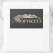 Marokko Atlas Mountains Rechteckiger Aufkleber (Tasche)