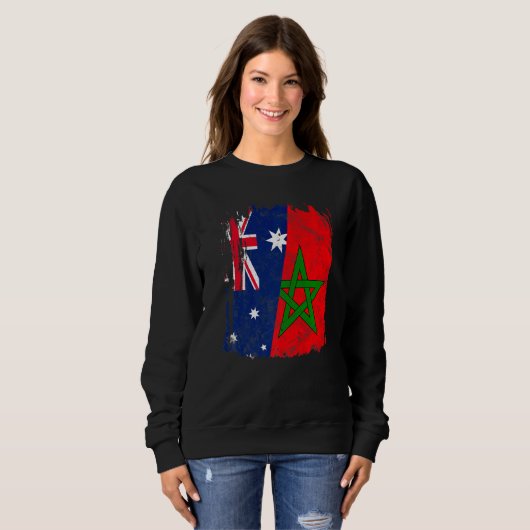 Marokko - Australische Flagge Sweatshirt (Vorne ganz)