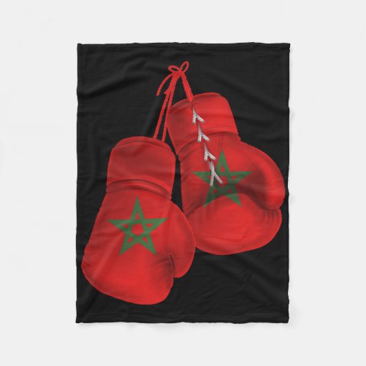 Marokko Boxhandschuhe Flaggenpreis Marokkanisches Fleecedecke (Vorderseite)