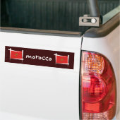 Marokko-Bürsten-Flagge Autoaufkleber (Auf Lkw)