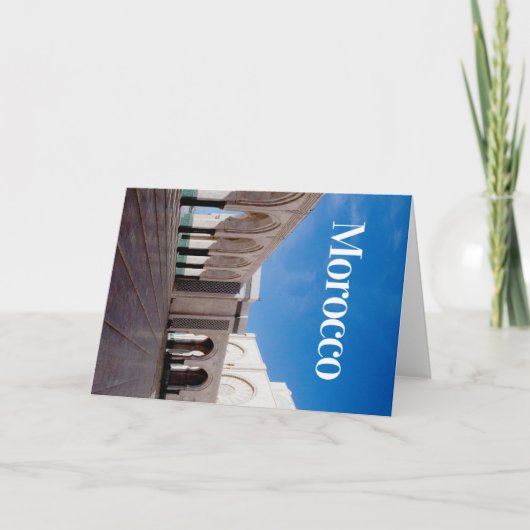 Marokko | Casablanca | marokkanische Küche | Straß Karte (Vorderseite)