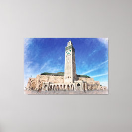 Marokko Casablanca Moschee Hassan 2 Islamisch Leinwanddruck