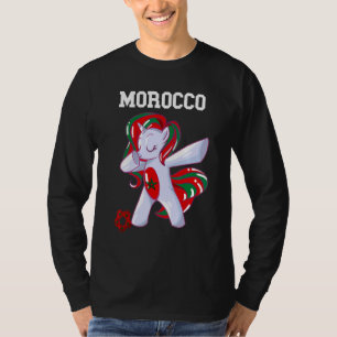 Marokko Dabbing Einhorn Marokkanischer Stolz Marok T-Shirt