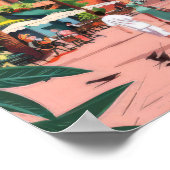 Marokko Druck Marokko Illustration Marokkanischer Poster (Ecke)