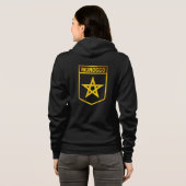 Marokko-Emblem Hoodie (Schwarz voll)