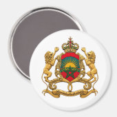 Marokko-Emblem Magnet (Vorderseite/Rückseite)
