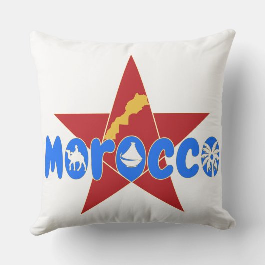 Marokko; Erbe, das man mit Stolz schätzen kann Kissen (Rückseite)