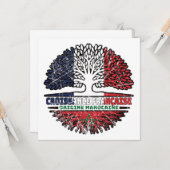 Marokko Fahne de France Tree Roots Karte (Vorderseite/Rückseite Beispiel)