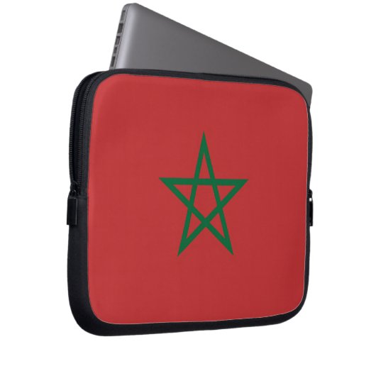 Marokko Fahne Laptop Sleeve (Vorne Rechts)