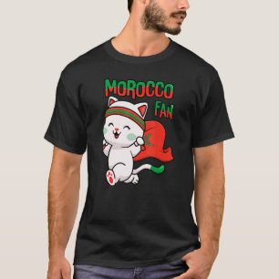 Marokko Fan Marokkanische Mannschaft Unterstützer  T-Shirt