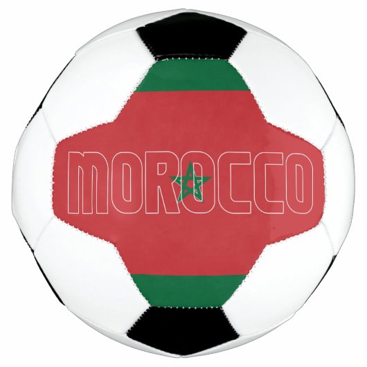 Marokko Flag Adortable Patriotic Fußball (Vorderseite)