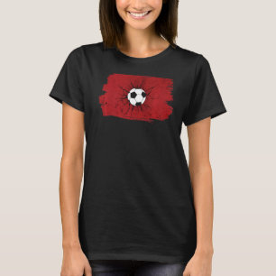 Marokko Flag Fußball Fußball Marokko Fußball Marok T-Shirt