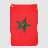 Marokko Flag Golf Tower Golfhandtuch (Vorderseite)