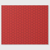 Marokko Flag Honeycomb Wrapping Paper Geschenkpapier (Flach)