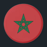 Marokko Flag Magnet<br><div class="desc">Magnet mit der Flagge von Marokko,  offiziell das Königreich Marokko.</div>