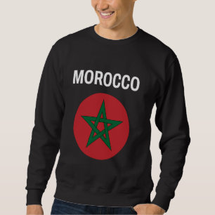 Marokko Flag Modern Sweatshirt