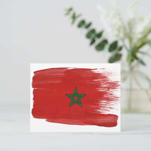 Marokko Flag Postkarten (Stehend Vorderseite)