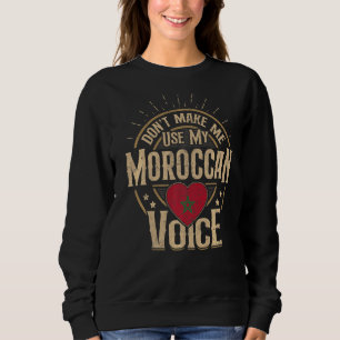 Marokko Flag Souvenirs für Marokkaner Männer und F Sweatshirt